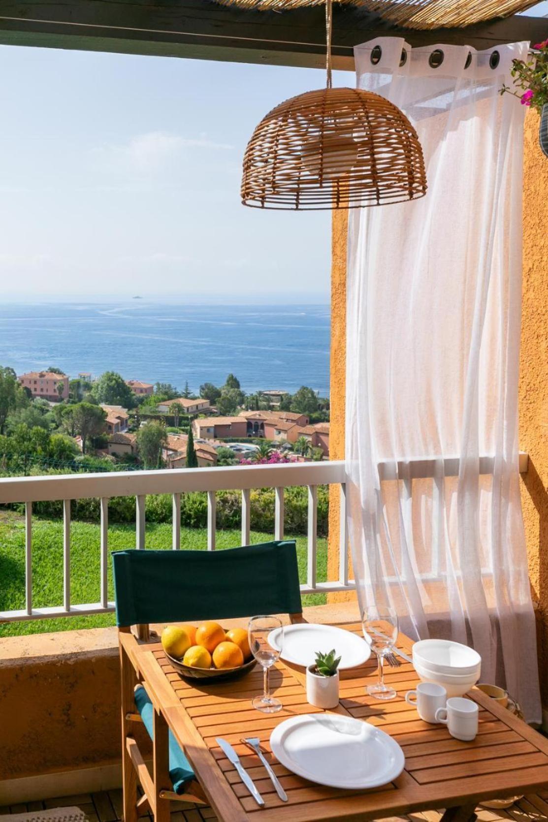 Vue Mer Et Jardin Theoule-sur-Mer Luaran gambar