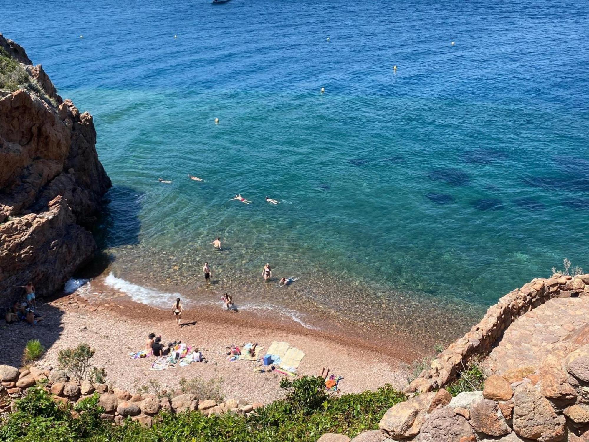 Vue Mer Et Jardin Theoule-sur-Mer Luaran gambar