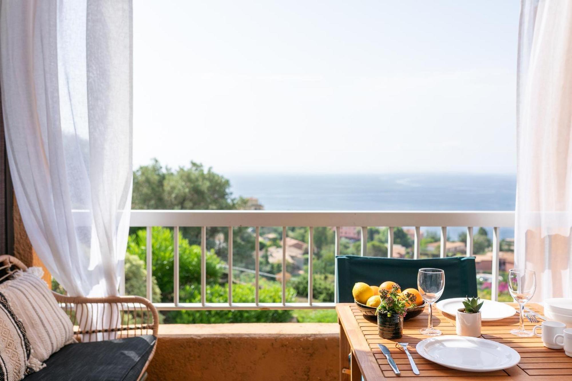 Vue Mer Et Jardin Theoule-sur-Mer Luaran gambar