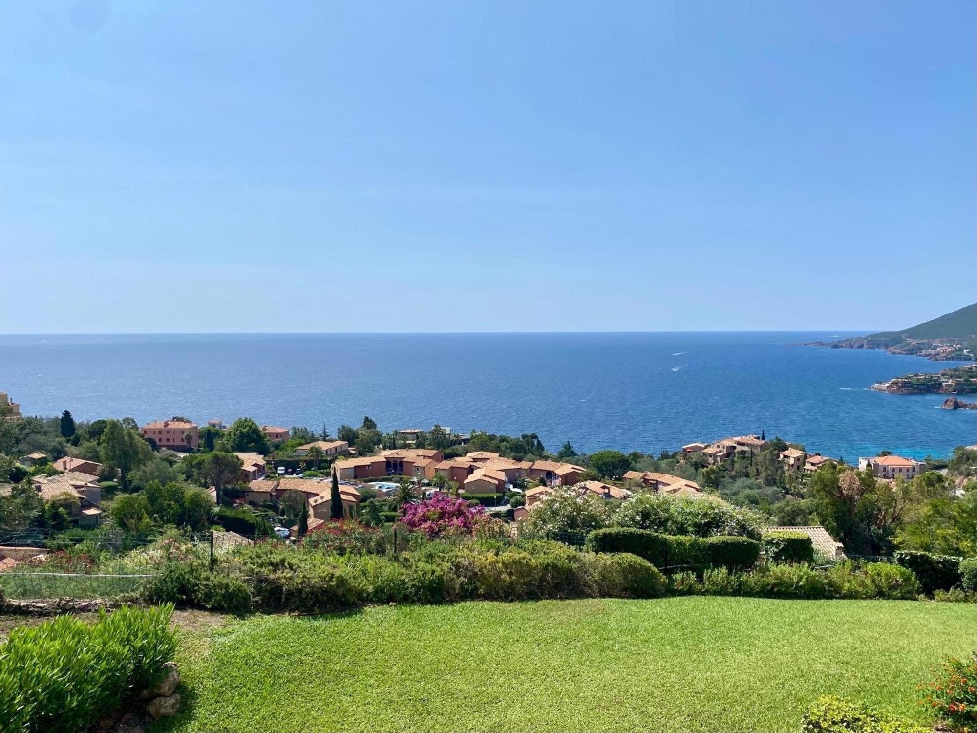 Vue Mer Et Jardin Theoule-sur-Mer Luaran gambar
