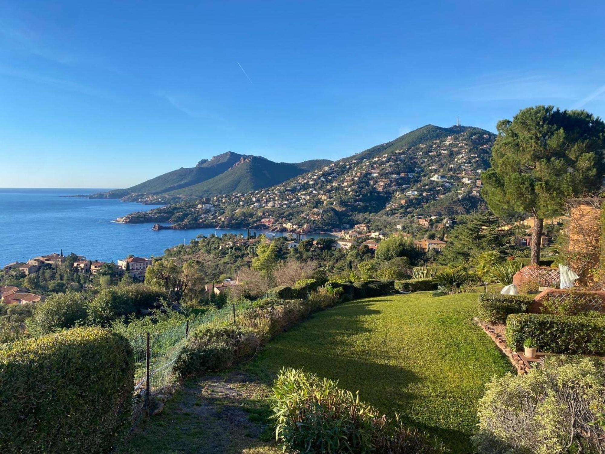 Vue Mer Et Jardin Theoule-sur-Mer Luaran gambar